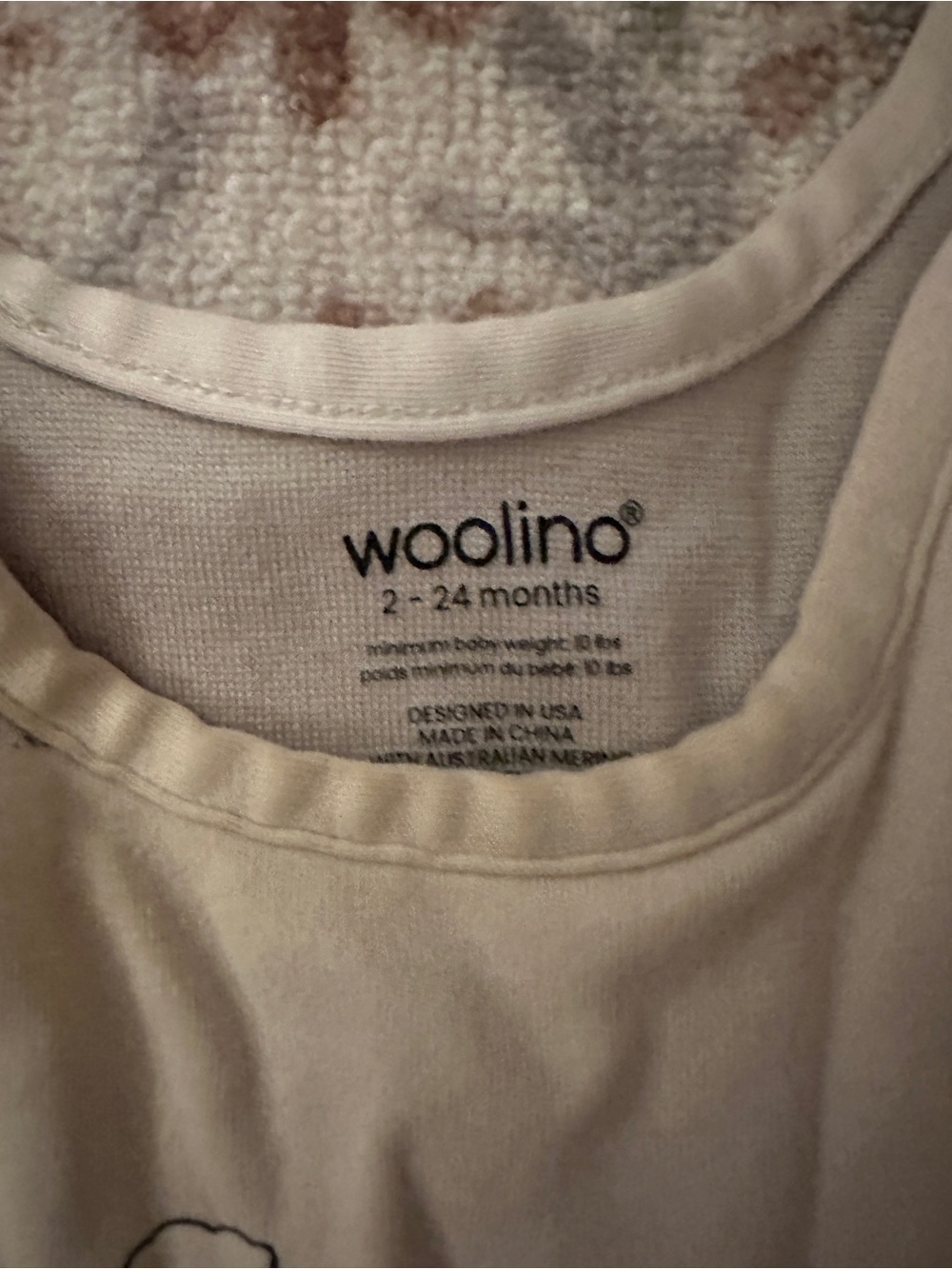 Woolino Set of 2 Baby Sleep Sacks (size 2mos-24mos) - Picture 2 of 3
